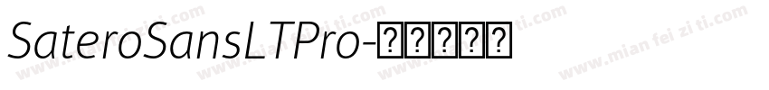 SateroSansLTPro字体转换