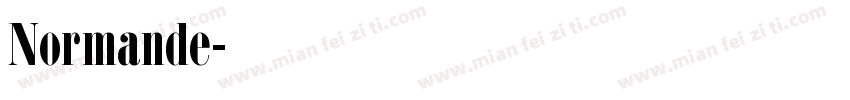 Normande字体转换