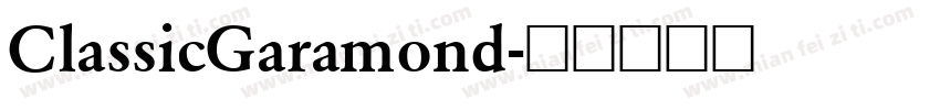ClassicGaramond字体转换