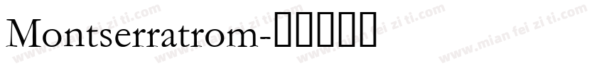 Montserratrom字体转换