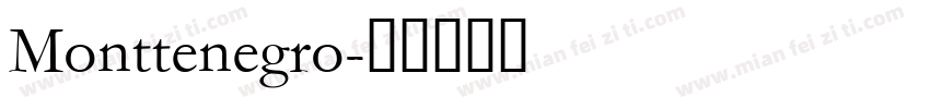Monttenegro字体转换