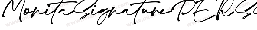 MonitaSignaturePERSO字体转换