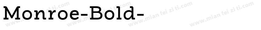 Monroe-Bold字体转换