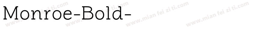 Monroe-Bold字体转换