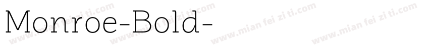 Monroe-Bold字体转换