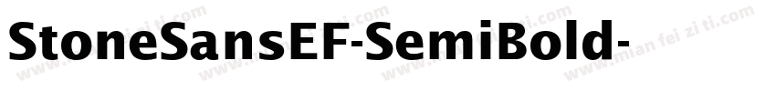 StoneSansEF-SemiBold字体转换