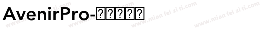 AvenirPro字体转换