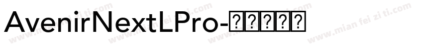 AvenirNextLPro字体转换