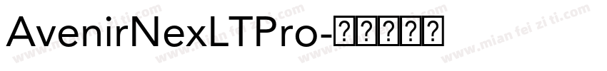 AvenirNexLTPro字体转换