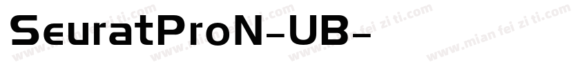 SeuratProN-UB字体转换