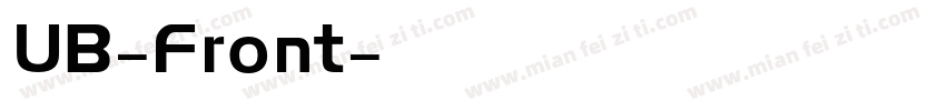 UB-Front字体转换