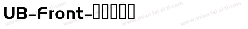 UB-Front字体转换