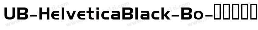 UB-HelveticaBlack-Bo字体转换