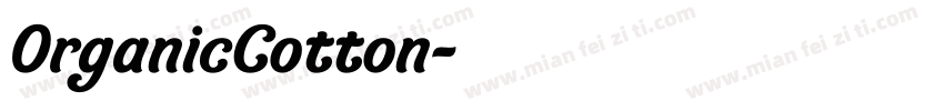 OrganicCotton字体转换