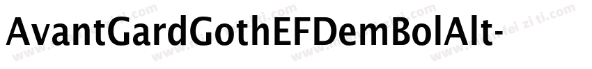 AvantGardGothEFDemBolAlt字体转换