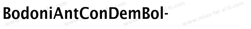 BodoniAntConDemBol字体转换