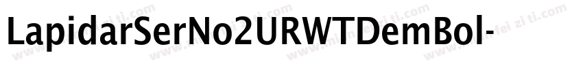 LapidarSerNo2URWTDemBol字体转换