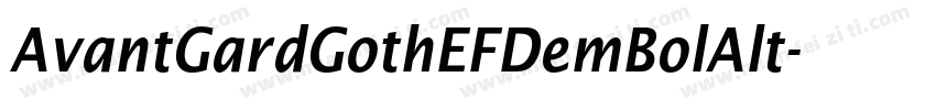 AvantGardGothEFDemBolAlt字体转换