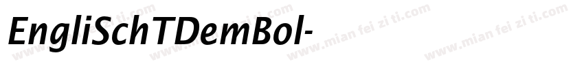 EngliSchTDemBol字体转换