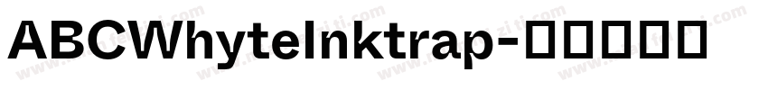 ABCWhyteInktrap字体转换