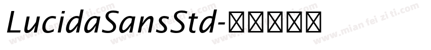 LucidaSansStd字体转换