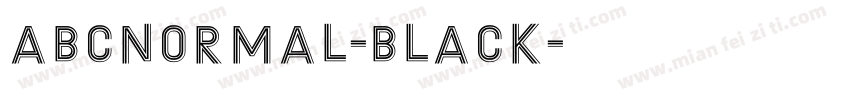 abcnormal-black字体转换