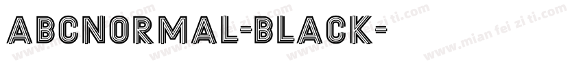abcnormal-black字体转换