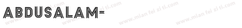 abdusalam字体转换