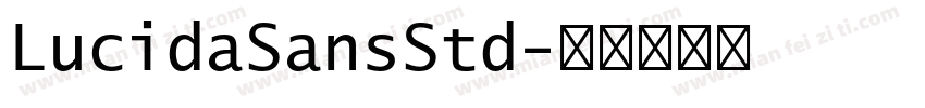 LucidaSansStd字体转换