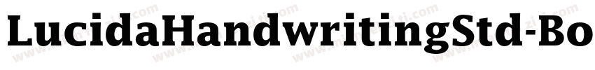 LucidaHandwritingStd-Bold字体转换