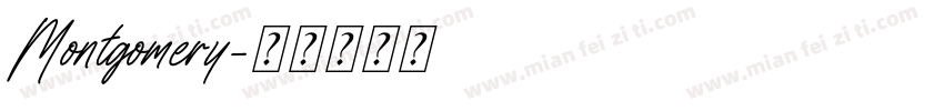 Montgomery字体转换
