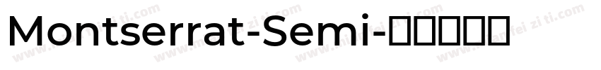 Montserrat-Semi字体转换