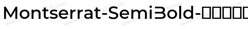 Montserrat-SemiBold字体转换