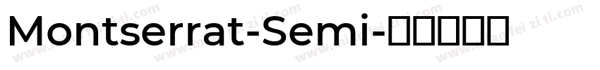 Montserrat-Semi字体转换