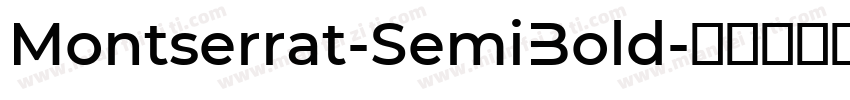 Montserrat-SemiBold字体转换