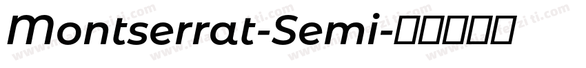 Montserrat-Semi字体转换