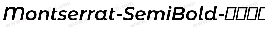Montserrat-SemiBold字体转换