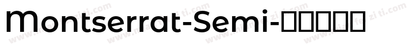 Montserrat-Semi字体转换