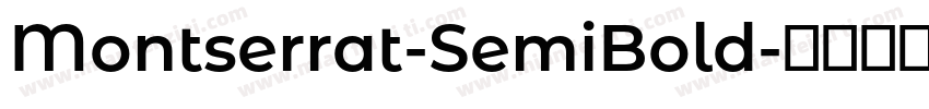 Montserrat-SemiBold字体转换