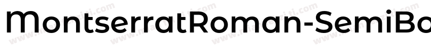MontserratRoman-SemiBold字体转换