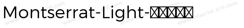 Montserrat-Light字体转换