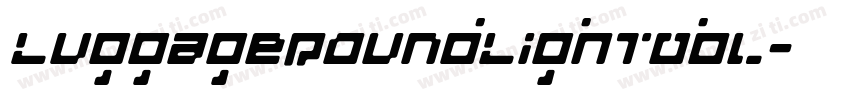 LuggageRoundLightObl字体转换
