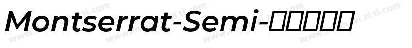 Montserrat-Semi字体转换