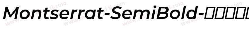 Montserrat-SemiBold字体转换