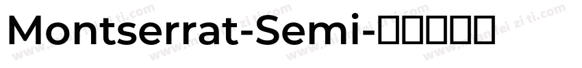 Montserrat-Semi字体转换