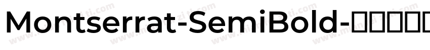 Montserrat-SemiBold字体转换