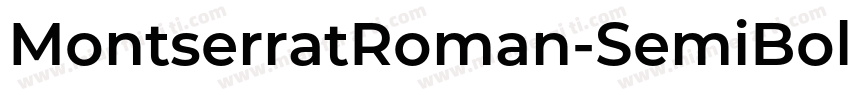 MontserratRoman-SemiBold字体转换