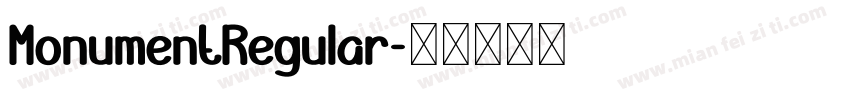 MonumentRegular字体转换