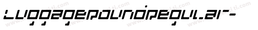 LuggageRoundRegular字体转换