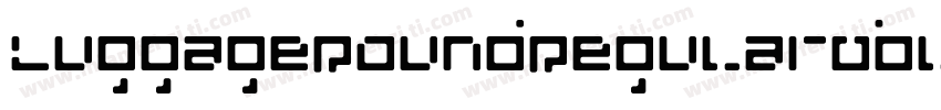 LuggageRoundRegularObl字体转换